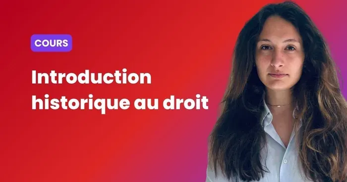 Couverture du cours d'introduction historique au droit